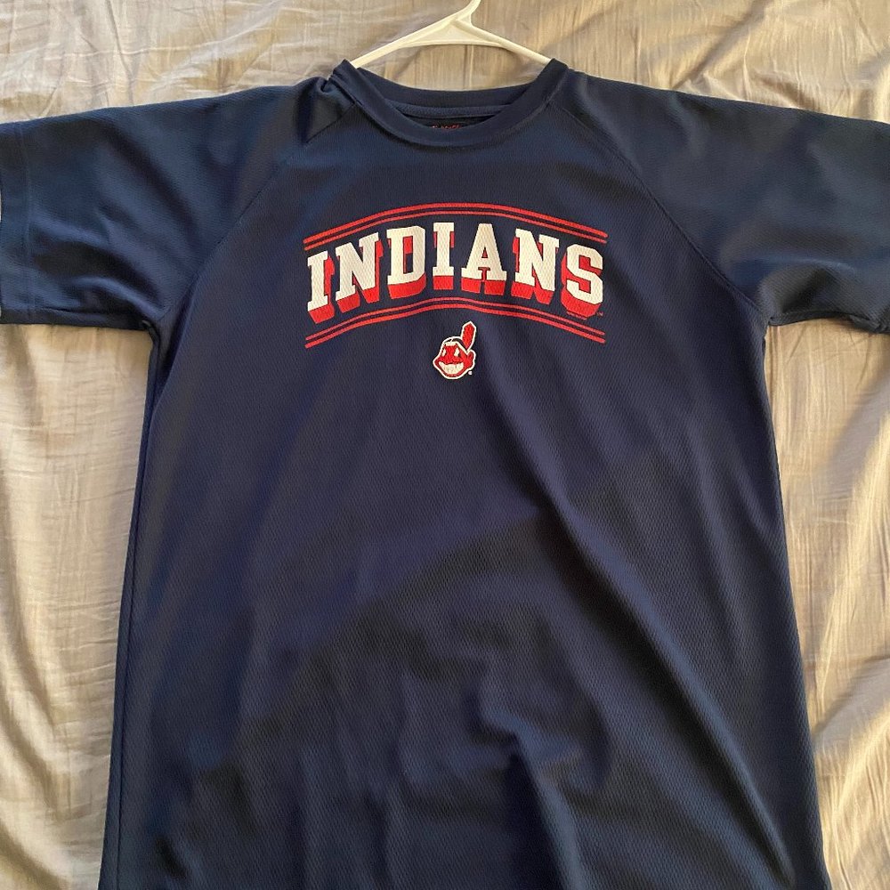 XL Blue Cleveland Indians T-Shirt
